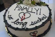 Divorce cake, via Holly Crap That's Funny